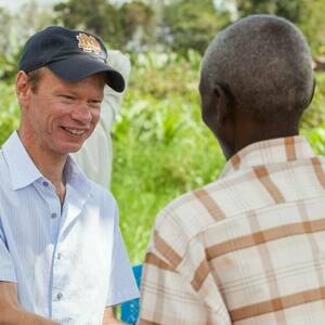 President Dowd meets with community leaders in Uganda